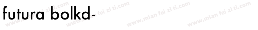 futura bolkd字体转换